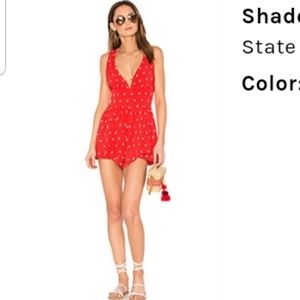 Revolve x State of being Shadow Spot Playsuit size Medium new with tags